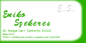 eniko szekeres business card